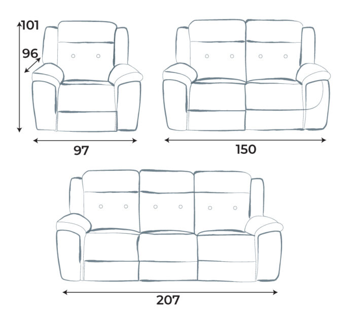 Sweet Dreams Figo Power Recliner Sofa Collection - Image 3